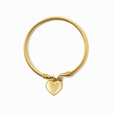 Lunara Heart Cable Bracelet