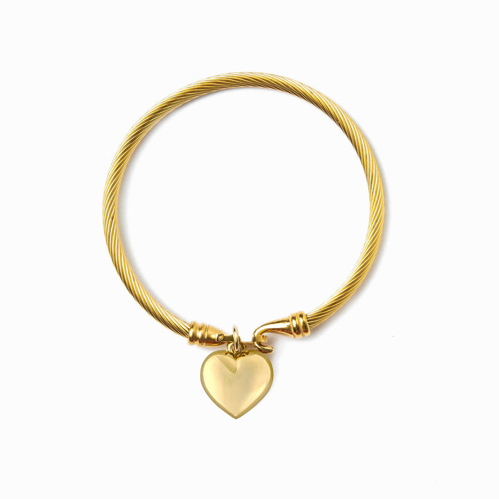 Lunara Heart Cable Bracelet
