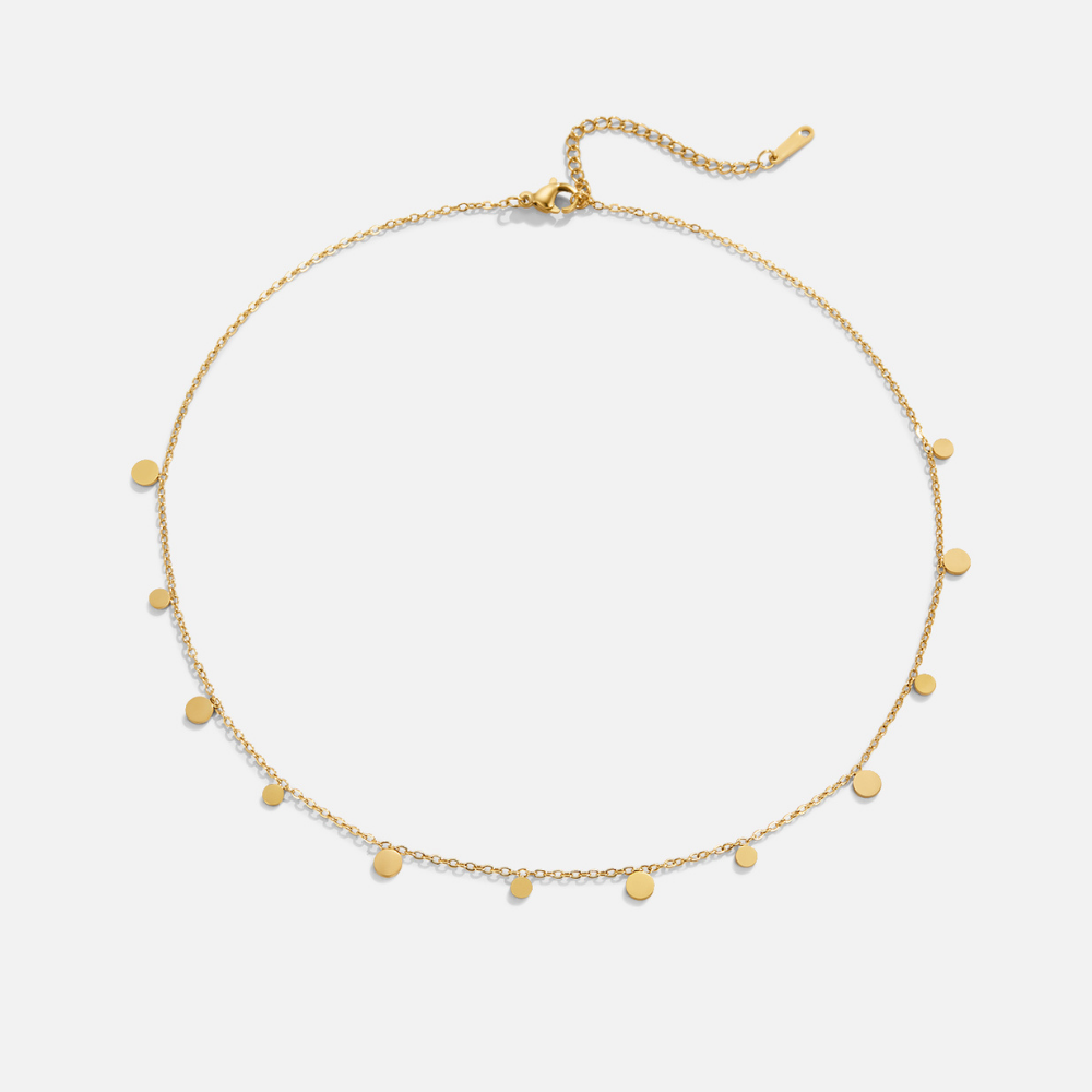 Marla Golden Disc Necklace