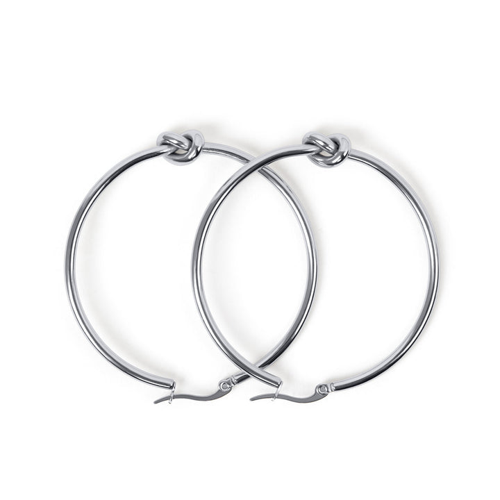 Elara Knotted Hoop Earrings