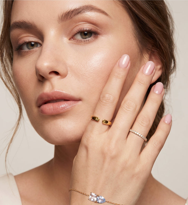 Felicity Two Initials Ring