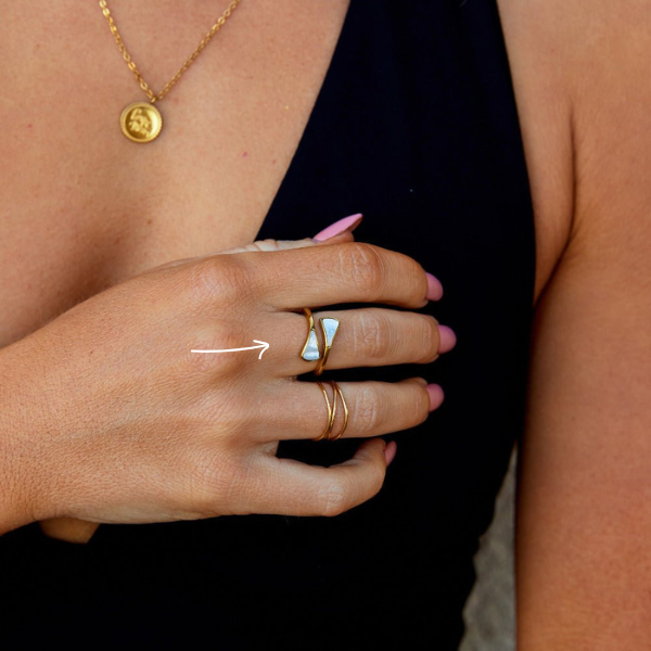 Isadora Mother of Pearl Ring