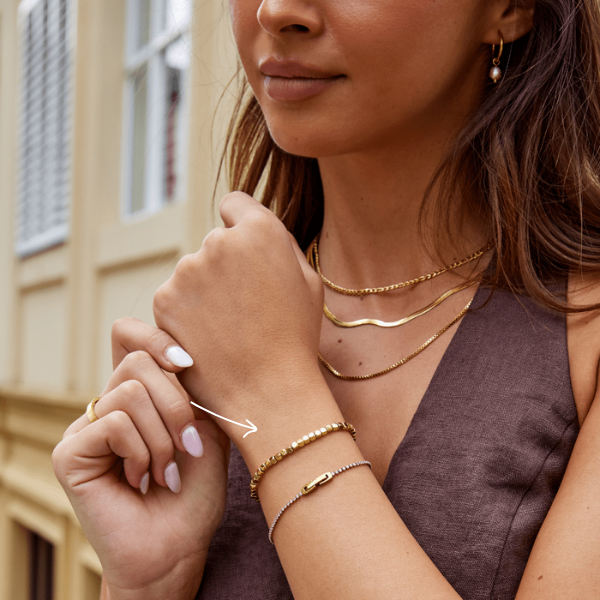 Camille Cube Chain Bracelet