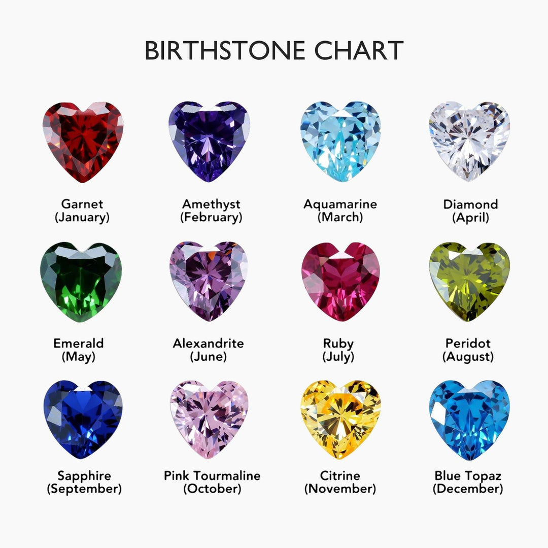 Matilda Heart Birthstone Necklace