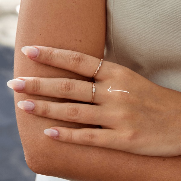 Elowen Baguette-Crystal Ring