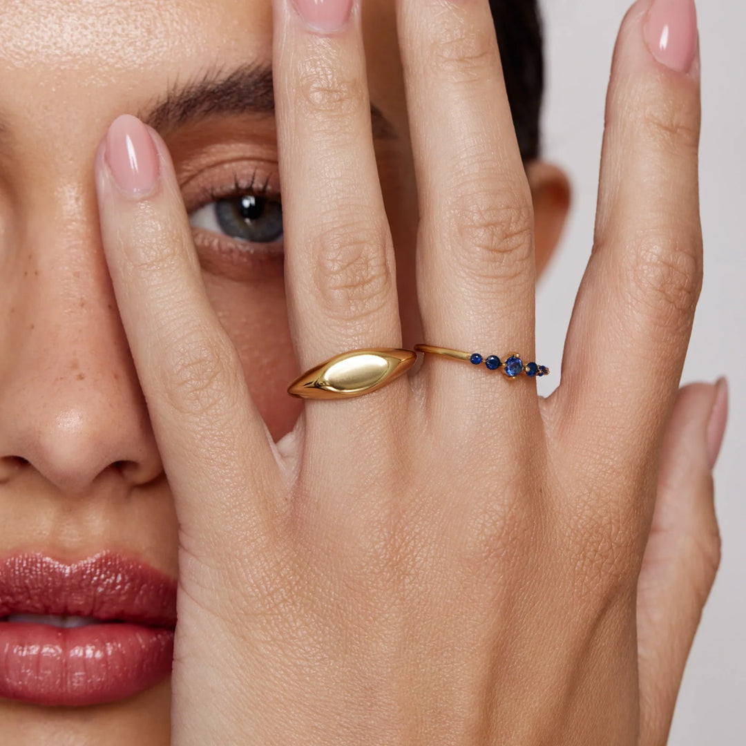 Ysabel Birthstone Arc Ring