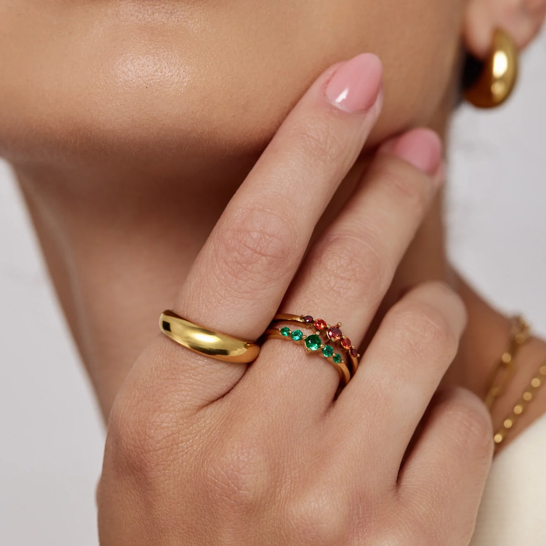 Ysabel Birthstone Arc Ring