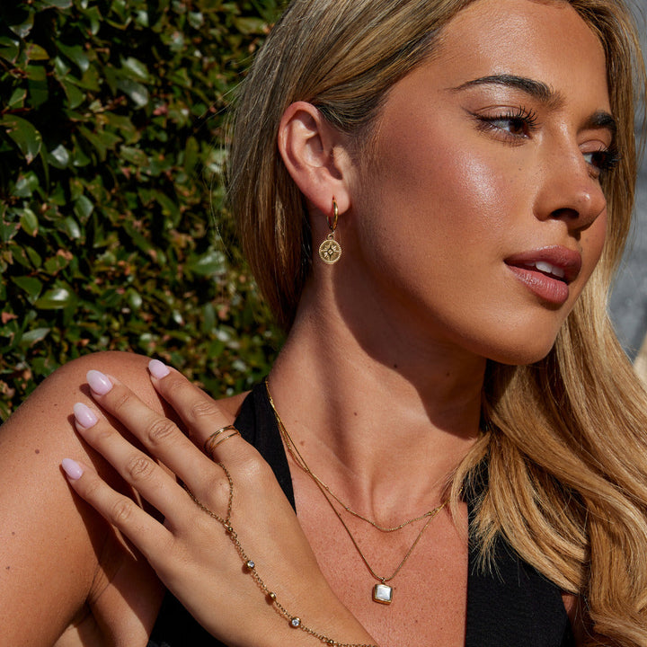 Lunara Celestial Coin Earrings