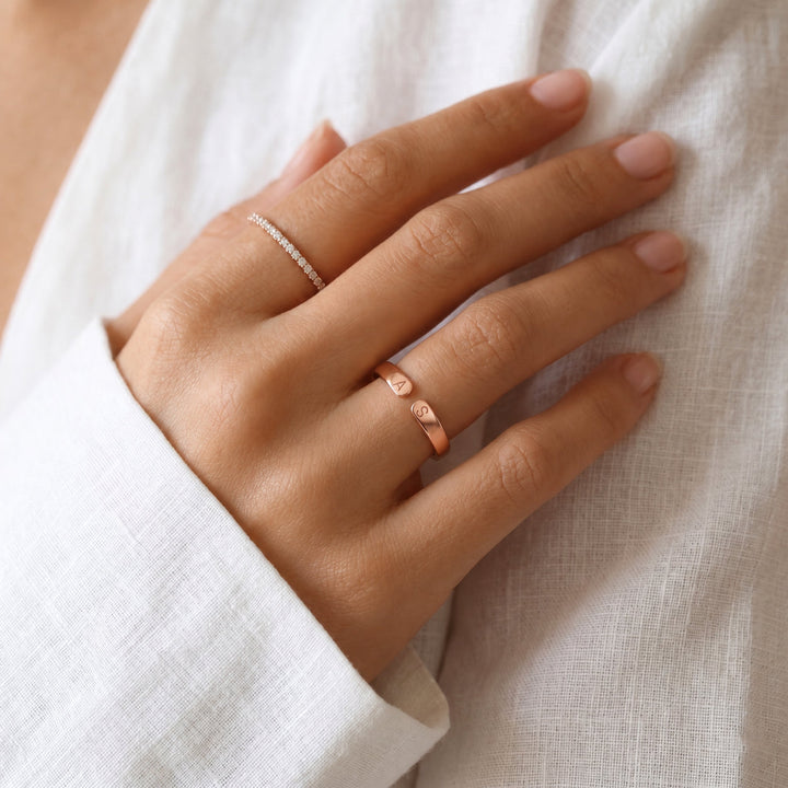 Felicity Two Initials Ring