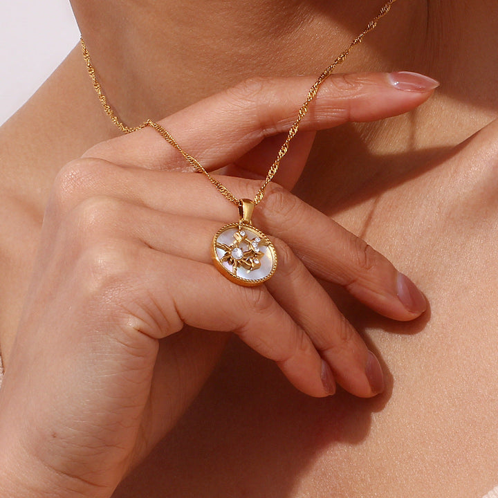 Solenne Cosmic Medallion Necklace