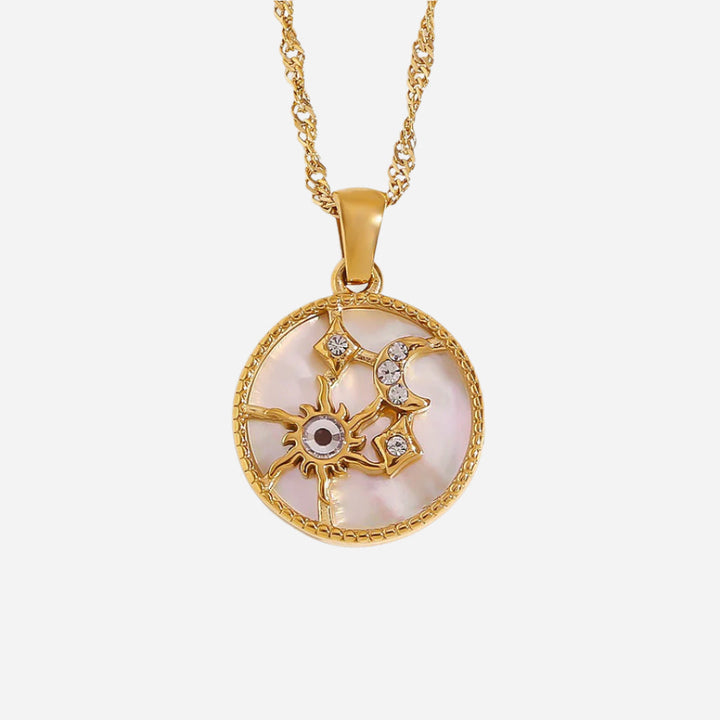Solenne Cosmic Medallion Necklace