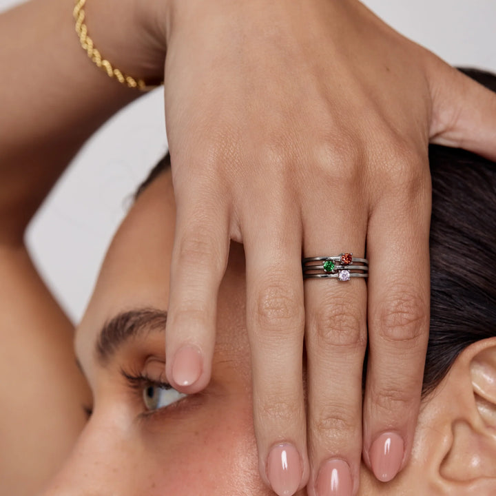 Isolde Dainty Birthstone Ring