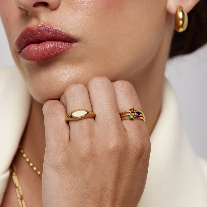 Isolde Dainty Birthstone Ring