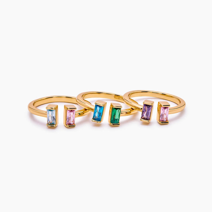 Briony Duo Baguette Ring