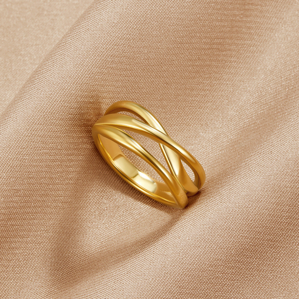 Sorelle Entwined Gold Ring