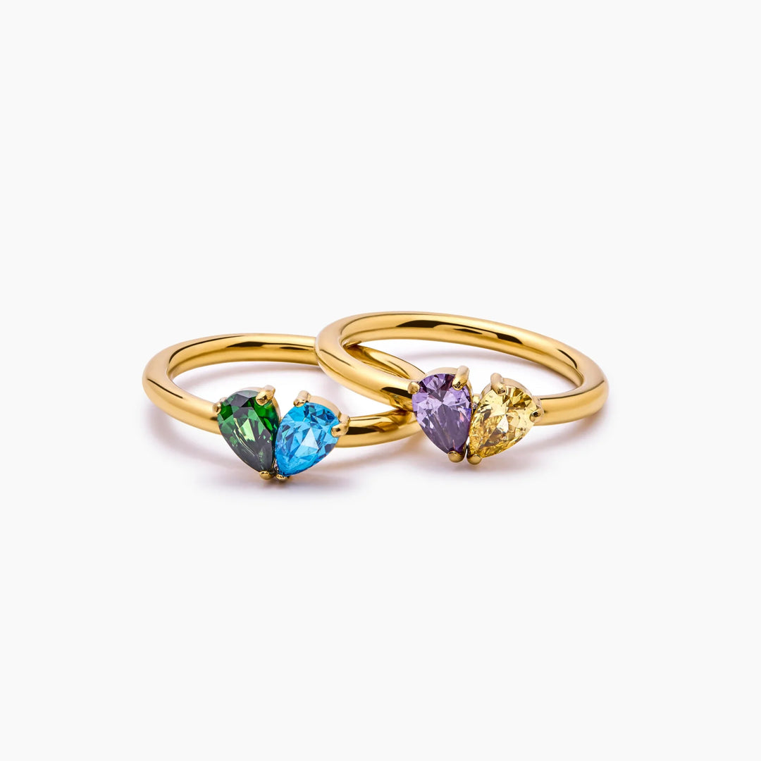 Florence Two Hearts Ring