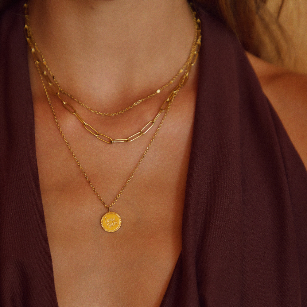 Elara Coin Layered Necklace