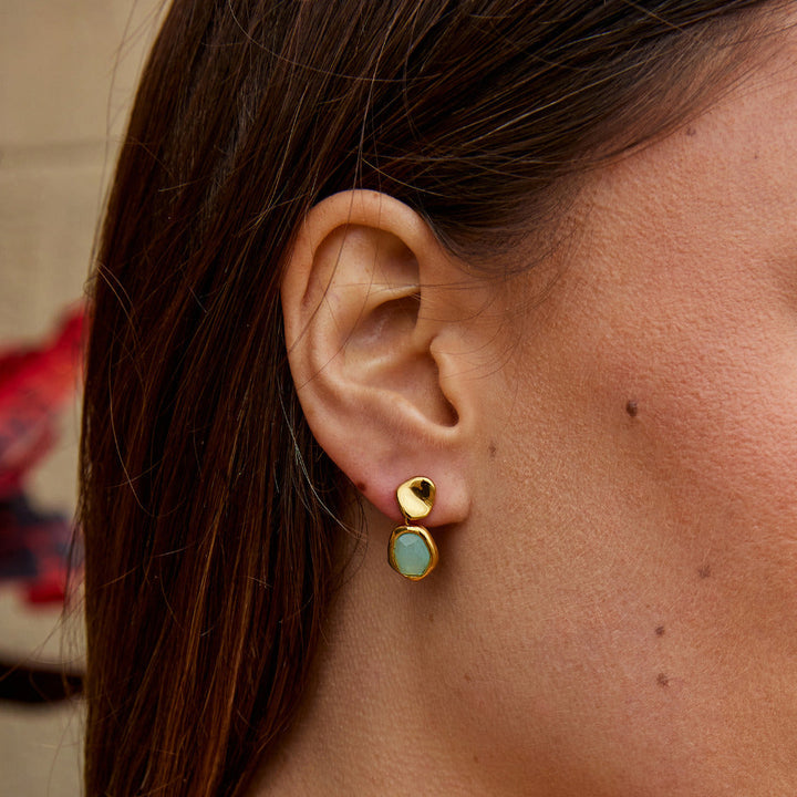 Maribel Aquamarine Drop Earrings