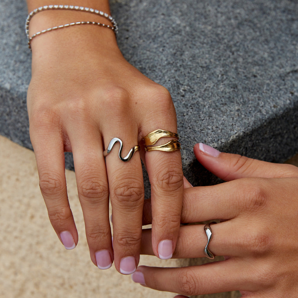 Liora Sculpted Wave Ring