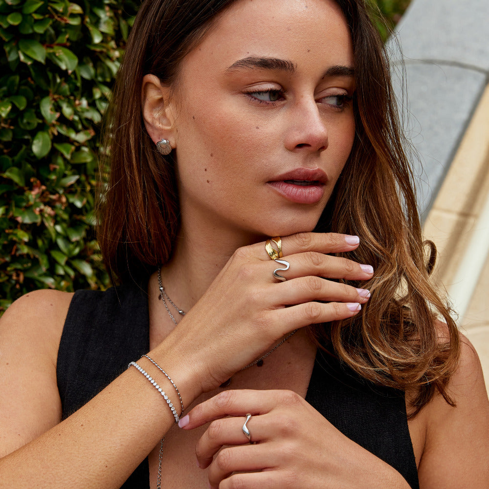 Liora Sculpted Wave Ring