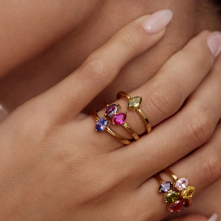 Thessaly Family Birthstone Ring