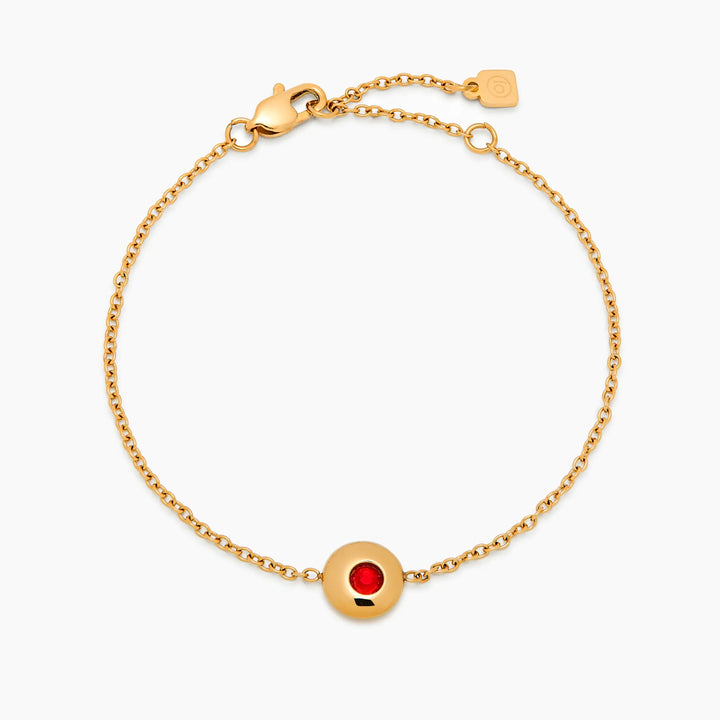 Genevieve Birthstone Charm Bracelet