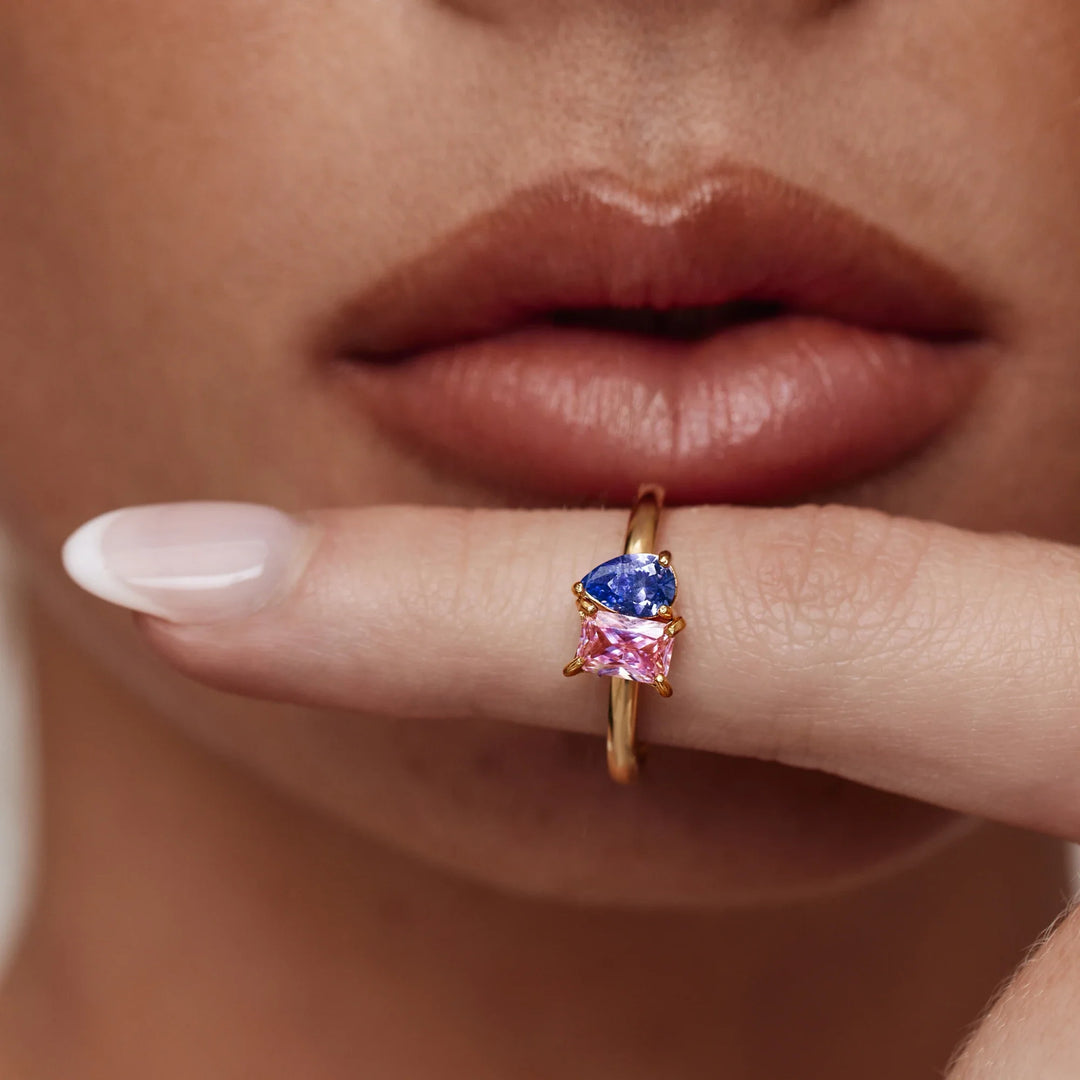 Ianthe Duo Birthstone Ring