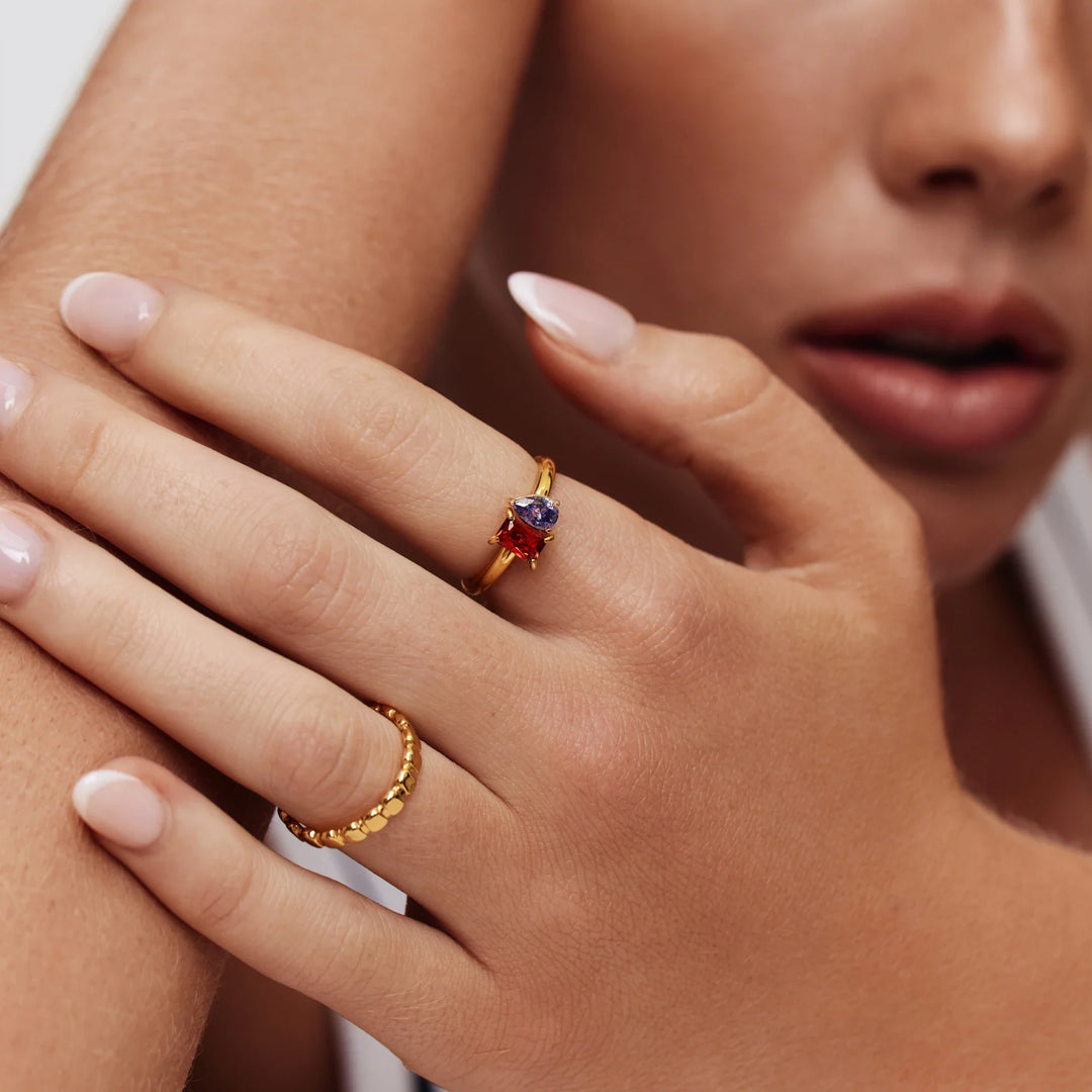 Ianthe Duo Birthstone Ring