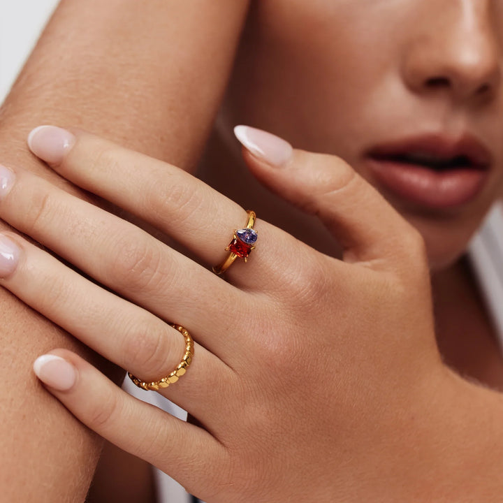 Ianthe Duo Birthstone Ring