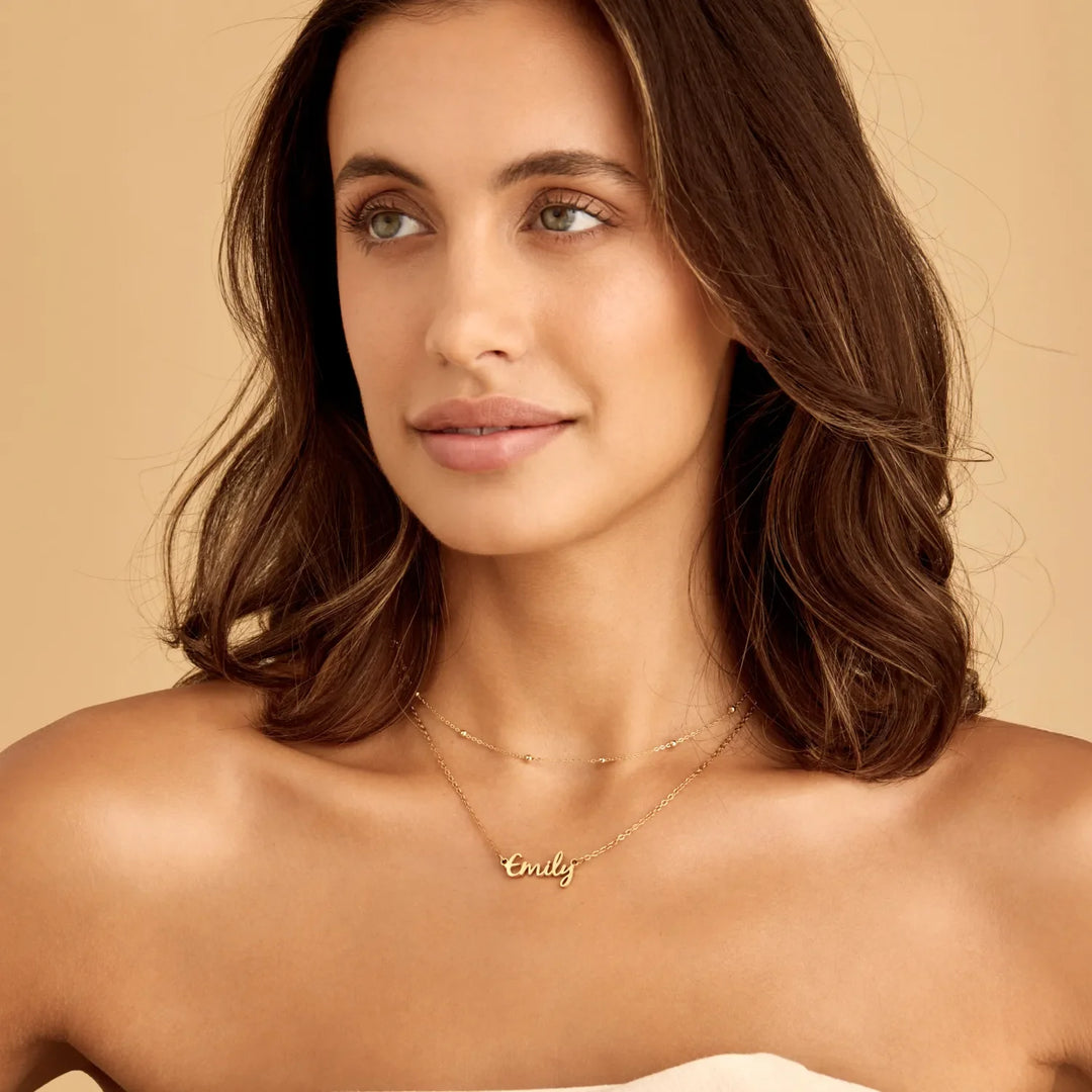 Philippa Script Name Necklace