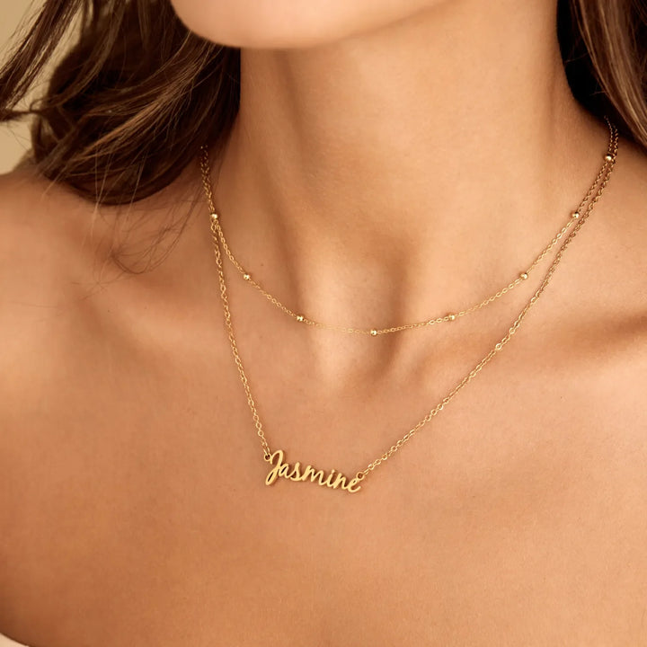 Philippa Script Name Necklace