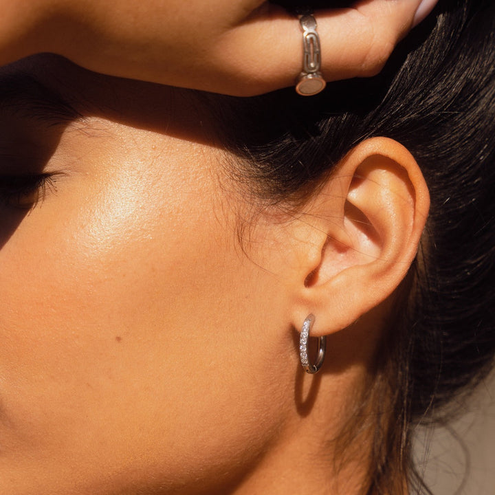 Marise Spark Hoop Earrings
