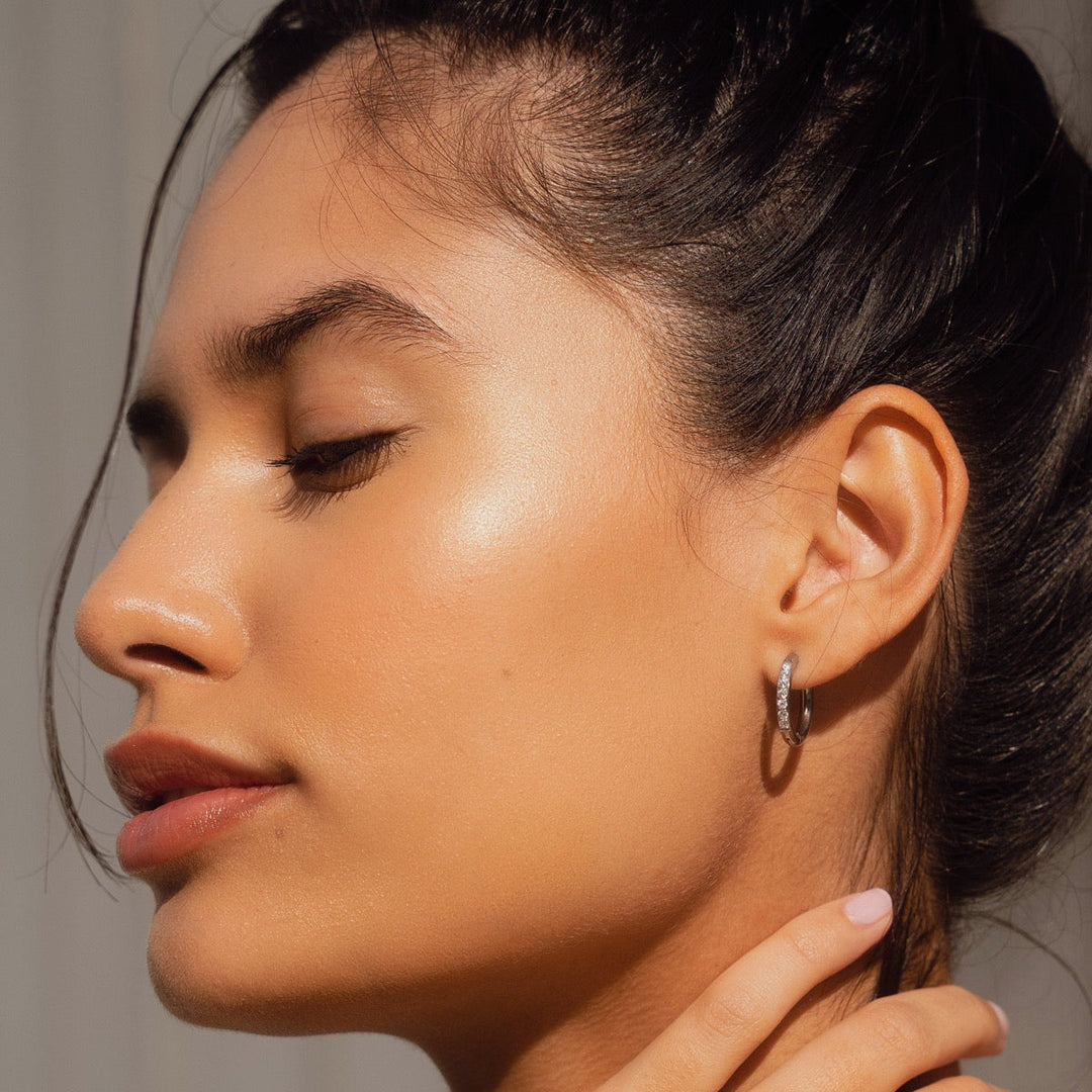 Marise Spark Hoop Earrings