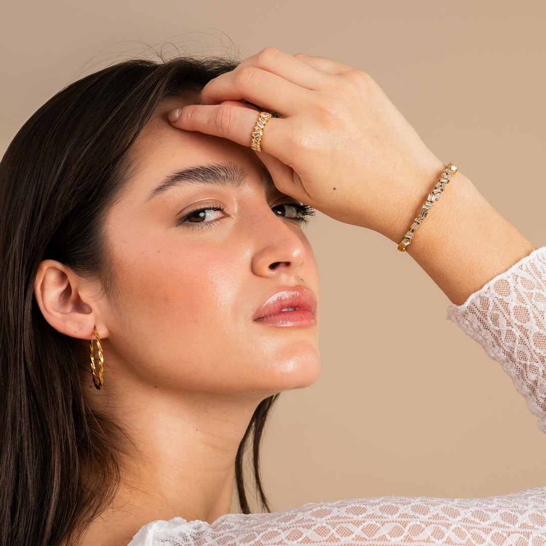 Elara Baguette Sparkle Bracelet