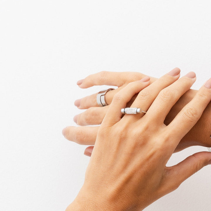 Cirena Crystal Fidget Ring