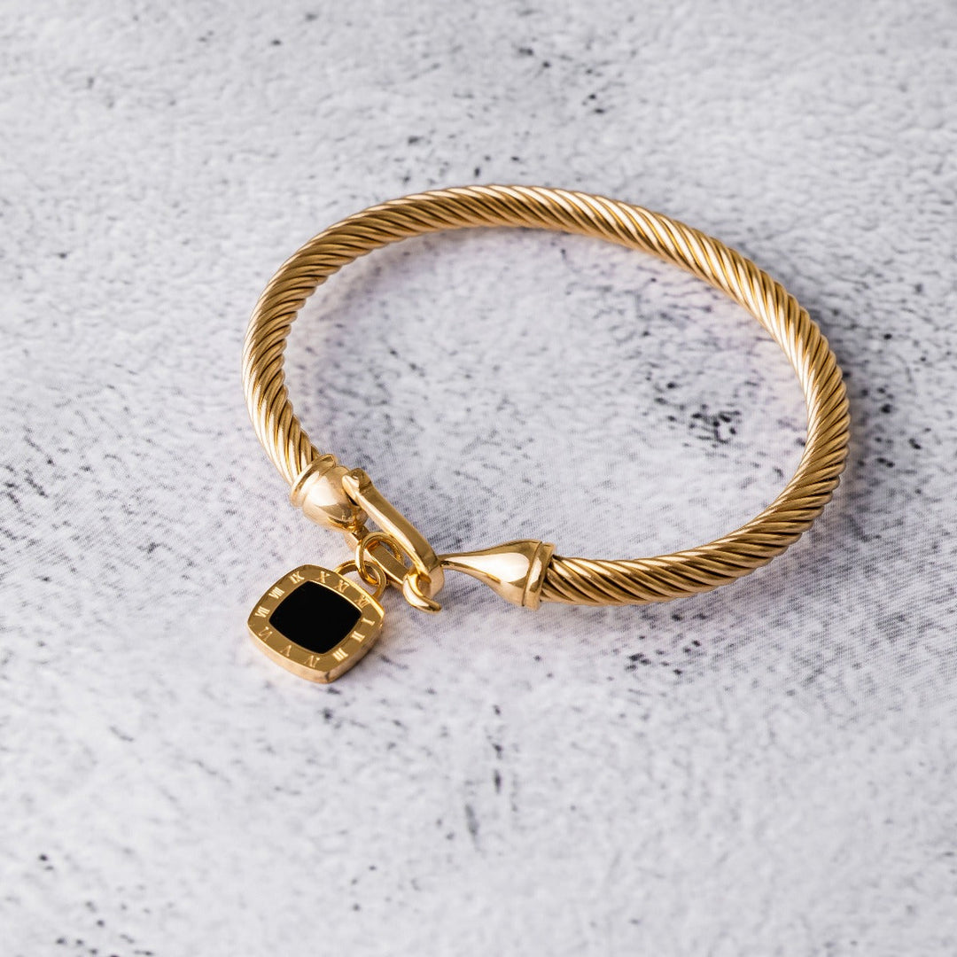Elara Charm Cable Bangle