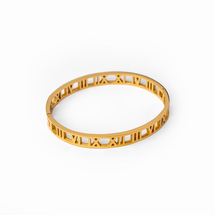 Elysia Hollow Numeral Bangle