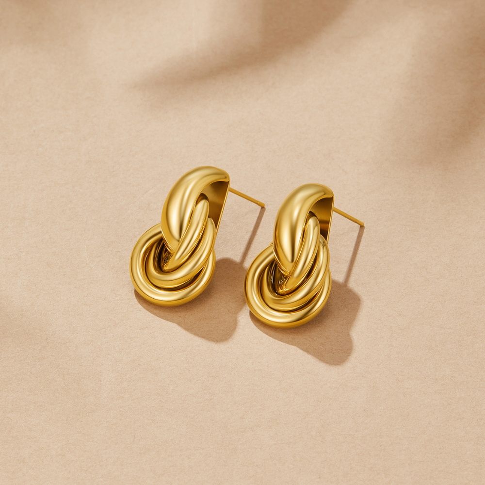 Elodie Twisted Drop Earrings
