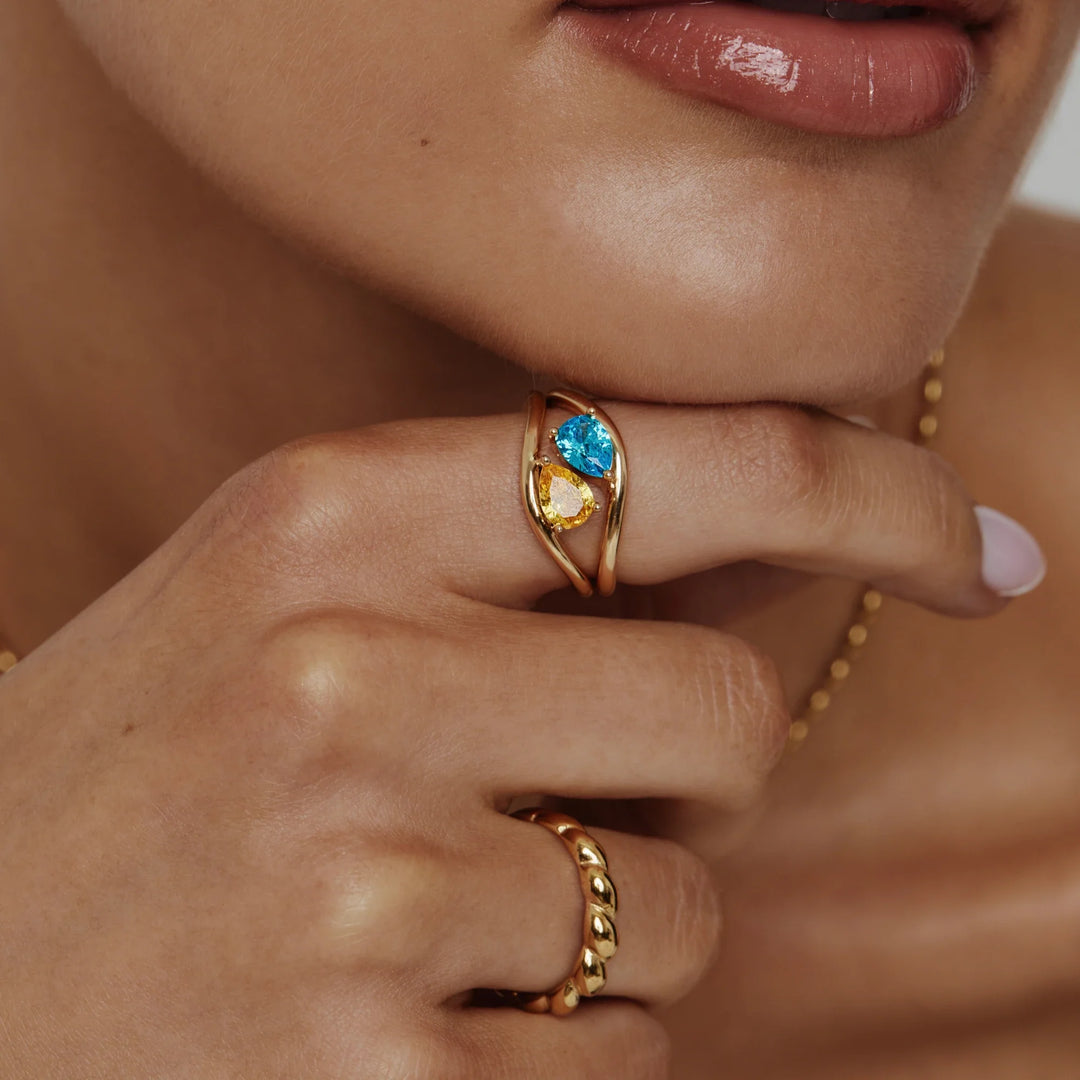 Marguerite Promise Birthstone Ring