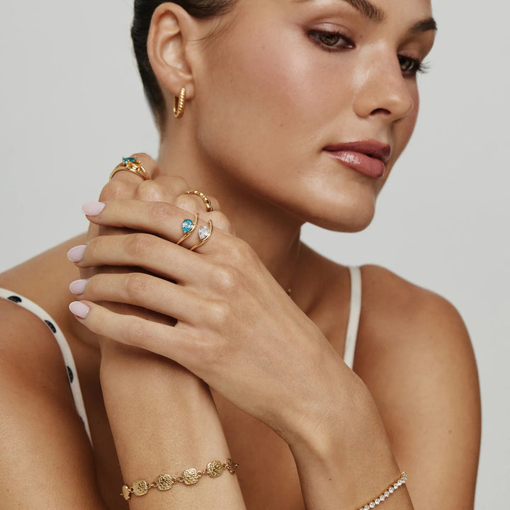 Marguerite Promise Birthstone Ring