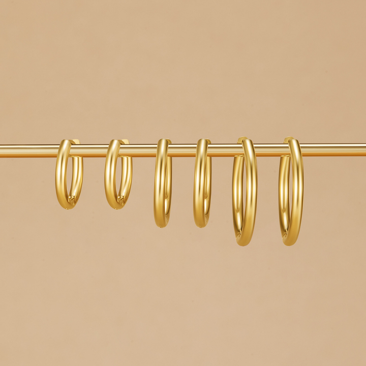 Mila Triple Hoop Set