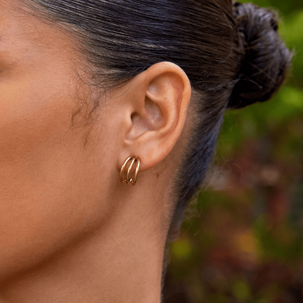 Anaya Triple Hoop Earrings