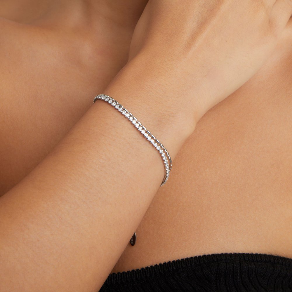 Arelia Double Crystal Bracelet