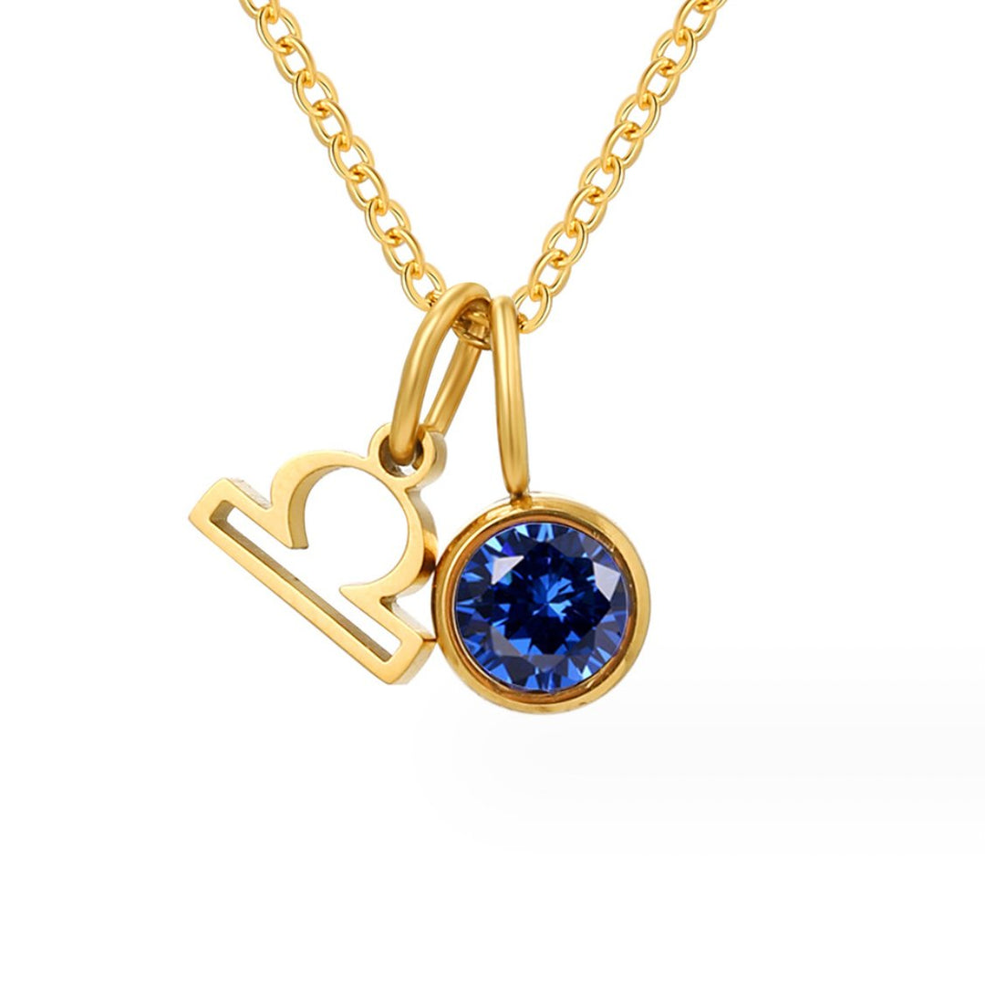 Elara Zodiac Birthstone Necklace