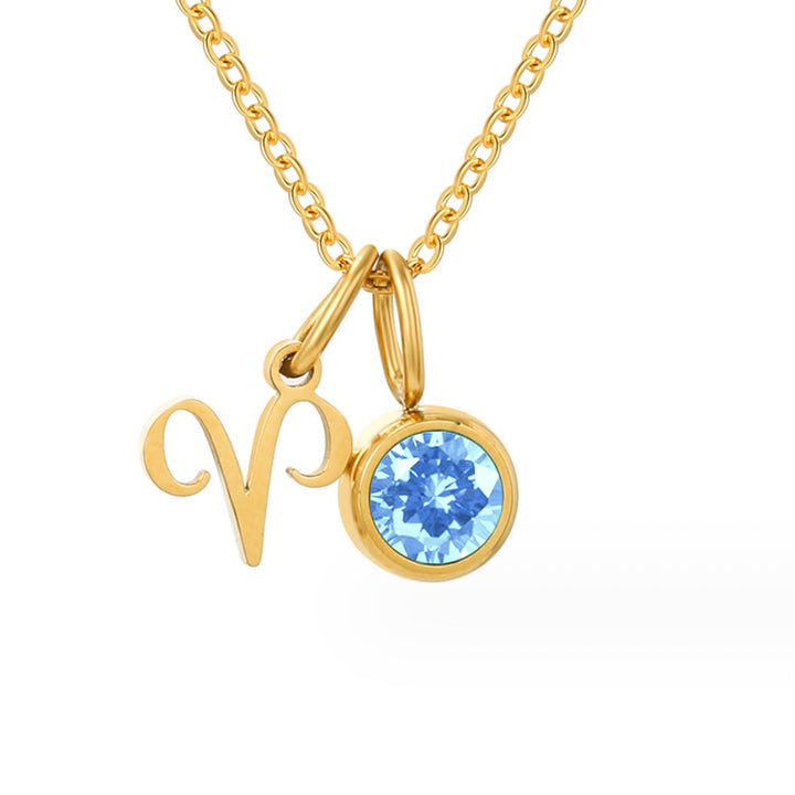 Elara Zodiac Birthstone Necklace