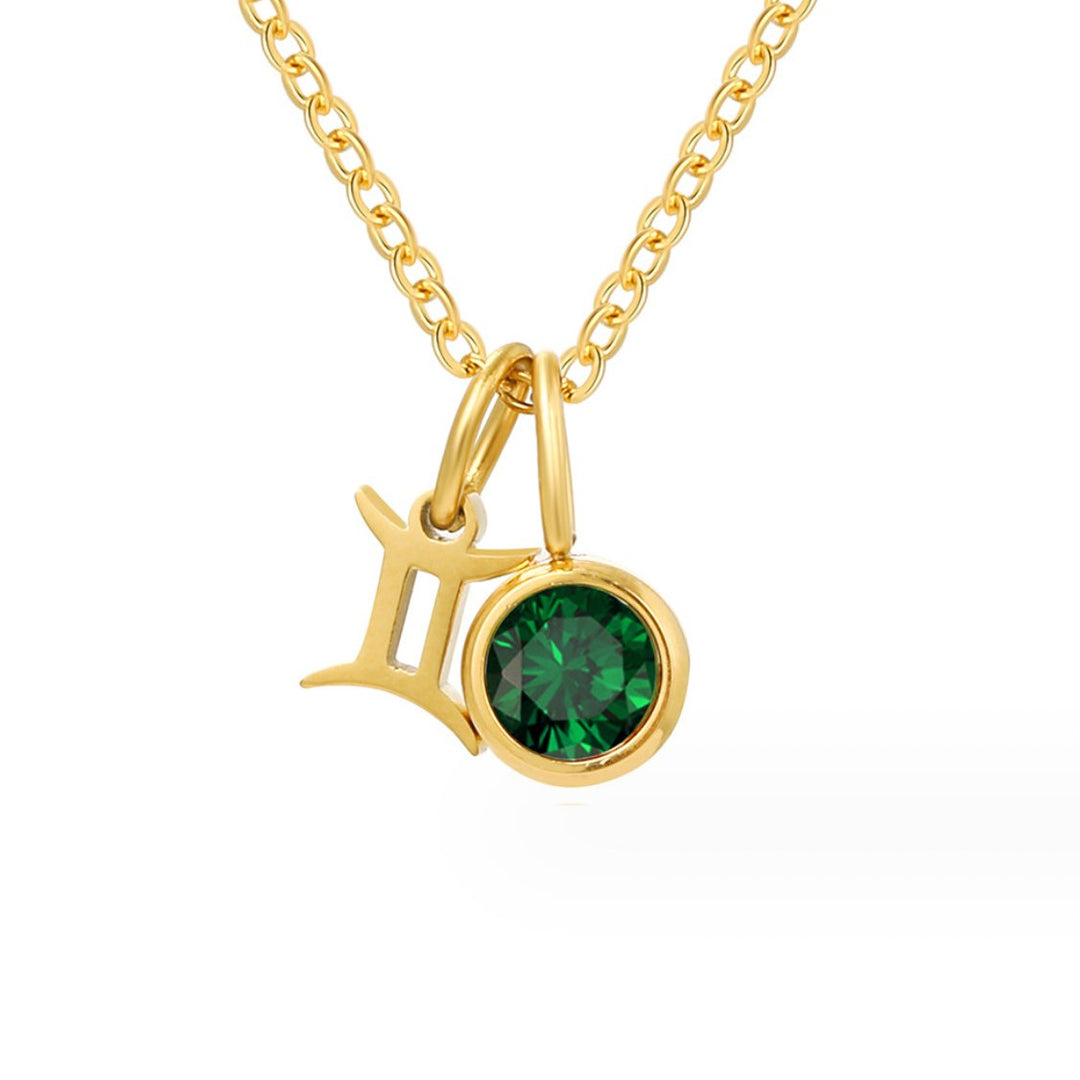 Elara Zodiac Birthstone Necklace