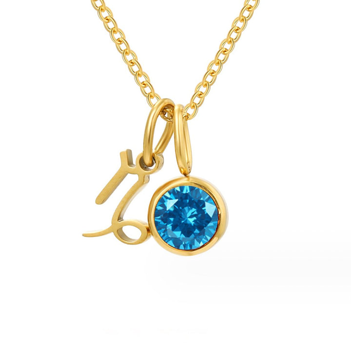 Elara Zodiac Birthstone Necklace