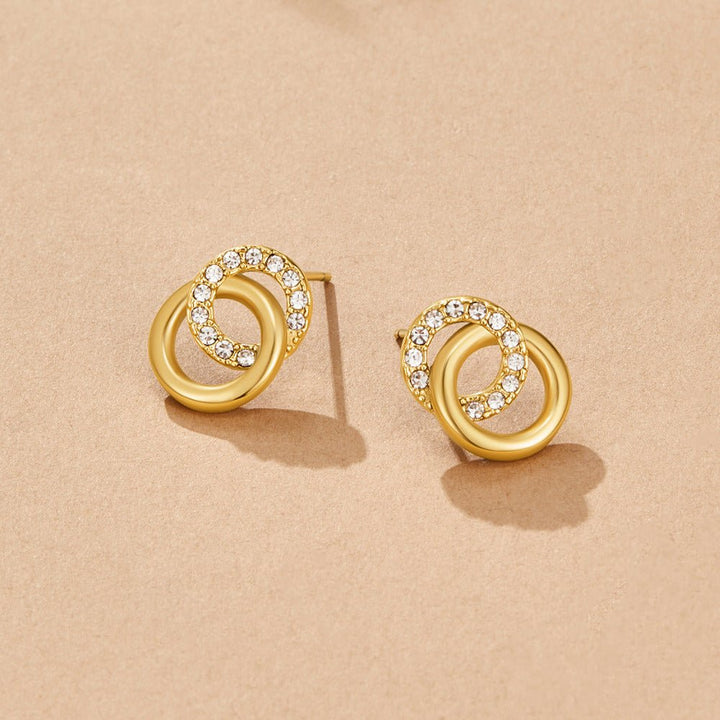 Aurea Entwined Crystal Studs