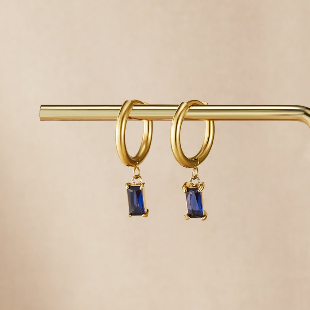 Avery Sapphire Drop Earrings