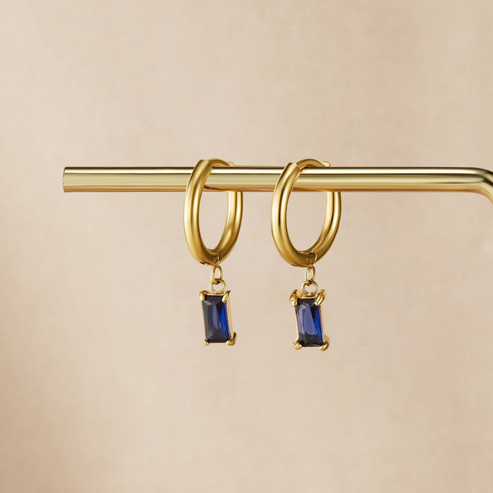 Avery Sapphire Drop Earrings
